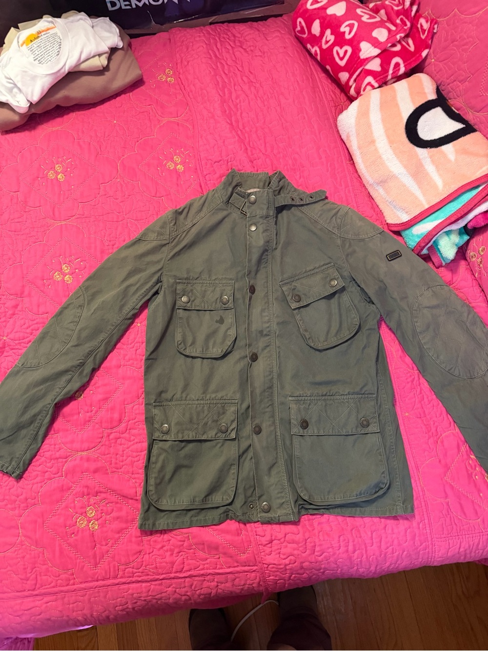 Barbour women’s Olive Field Jacket - Lightweight Utility Coat